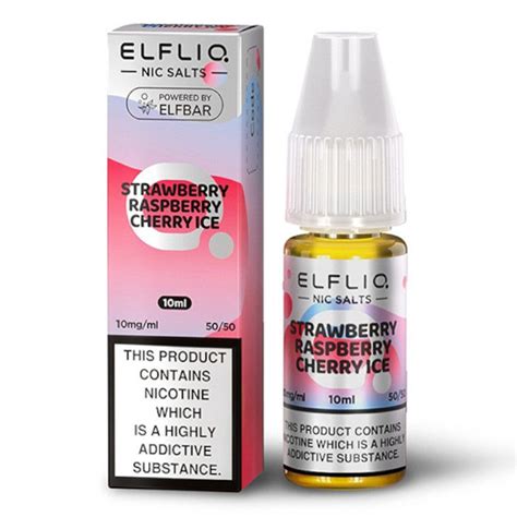 Lichid ELF BAR ElfLiq Salt Strawberry Raspberry Cherry Ice 20 Mg Ml