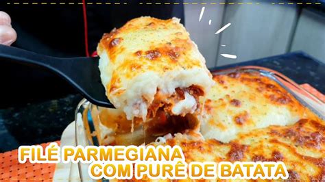 Filé De Frango à Parmegiana Purê De Batata YouTube