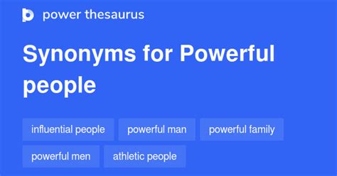 Powerful People Synonyms 175 Words And Phrases For Powerful People