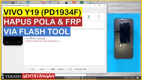 HAPUS POLA PIN PASSWORD FRP VIVO Y19 PD1934F VIA FLASHTOOL USB ONLY NO