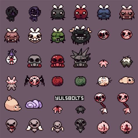 Enemies by ID #2 - TBoI Fanart : r/bindingofisaac