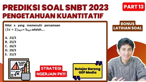 Prediksi Soal Tps Utbk Snbt Pengetahuan Kuantitatif Part