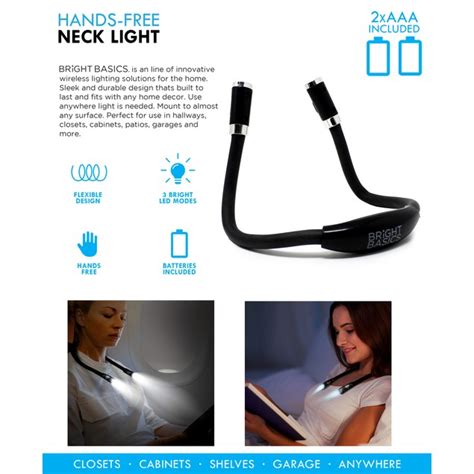 Bright Basics Hands Free Led Flexible Neck Light Tanga