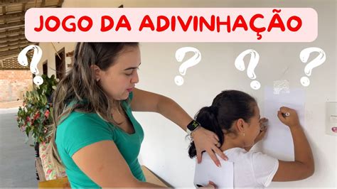 Jogo Da Adivinha O Brincadeira Infantil Brincadeira Youtube