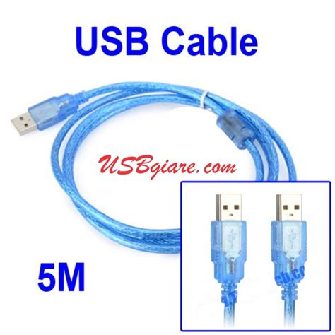 CÁP USB 2 ĐẦU ĐỰC DÀI 5M