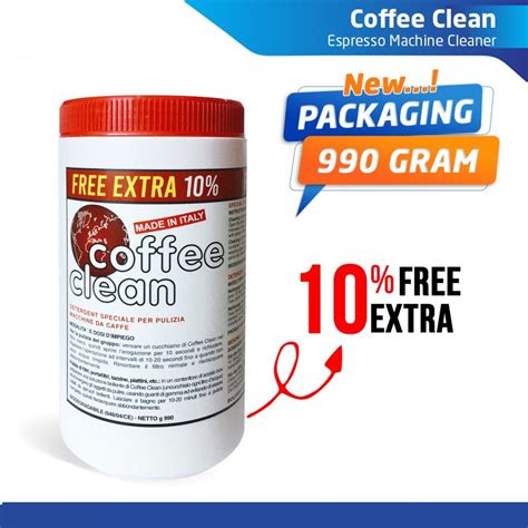 Coffee Clean Bubuk Pembersih Coffee Ukuran Baru 990 Gram