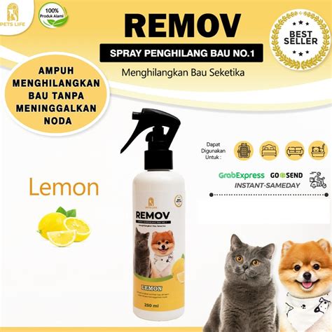 Jual REMOV PET ODOR REMOVER SPRAY Penghilang Bau Pesing Kotoran Kucing