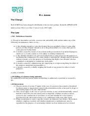 Criminal Code 1899: R v Jones Case Study | Course Hero