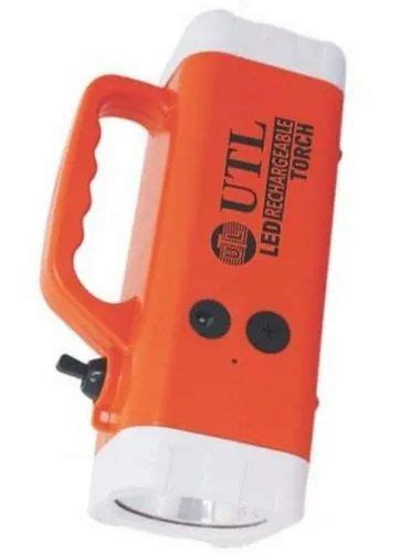 Warm White Plastic Utl Led Rechargeable Torch Capacity Mah