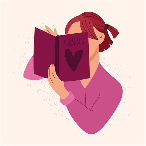 Premium Vector Woman Read A Book Vector Illustration Isolated Character Holding The Novel On