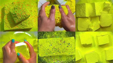 NEON YELLOW HOLI Fresh Plain Jane Gym Chalk Blocks Soft Fluffy Crispy