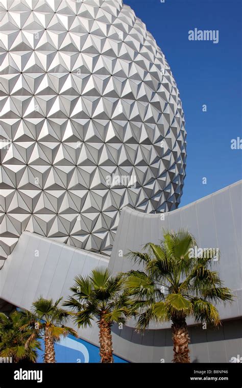 Spaceship Earth The Geodesic Dome At Walt Disney World Epcot Center Theme Park Orlando