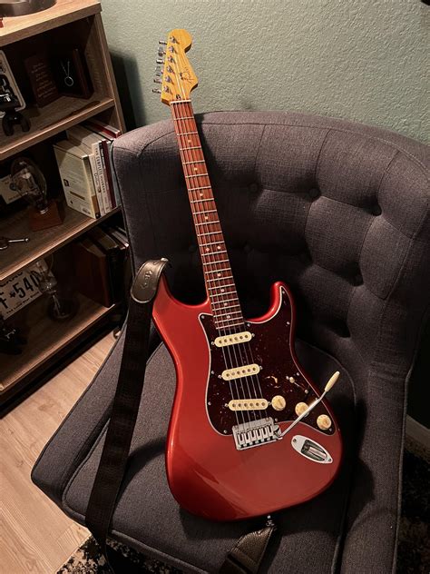 My First Real Fender Strat Player Plus Aged Candy Apple Red I Feel Like I Stole This One