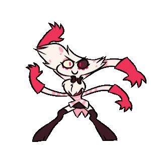 Hazbinhotel Angel Dust Sticker HazbinHotel Angel Dust Dance