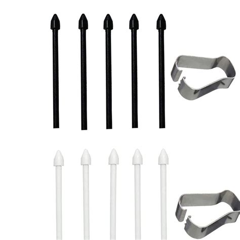 5pcs Touch Stylus Tips Nibs With Metal Clip For Samsung Galaxy Note 20