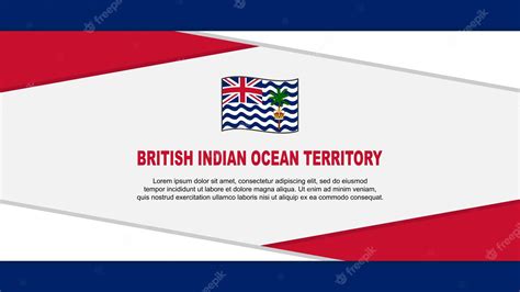 Premium Vector British Indian Ocean Territory Flag Abstract