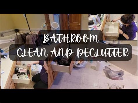 Clean With Me Bathroom Declutter Satisfying Youtube