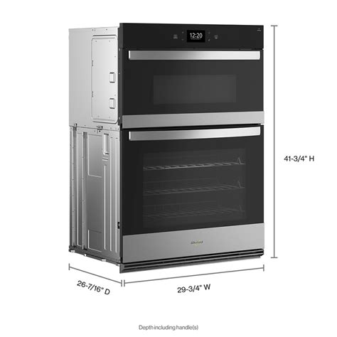 5.0 Cu. Ft. Wall Oven Microwave Combo with Air Fry Fingerprint Resistant Stainless Steel ...