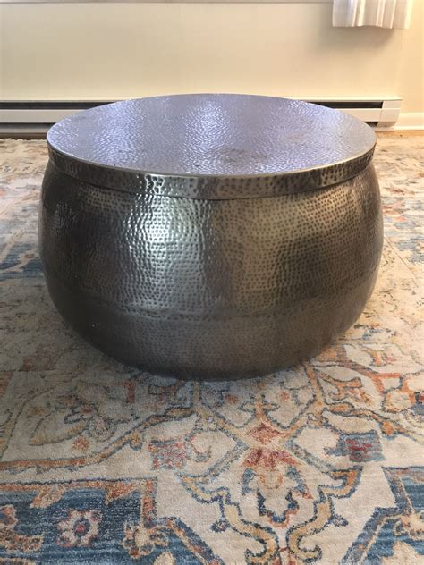 World Market Round Metal Coffee Table With Storage For Sale In Seattle Wa Offerup