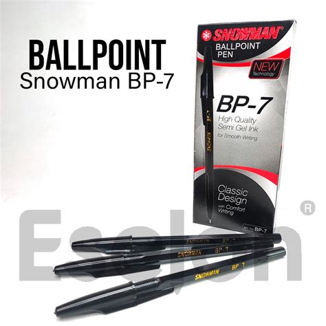 Jual 12pcs Pulpen Snowman BP 7 Pulpen Snowman Shopee Indonesia