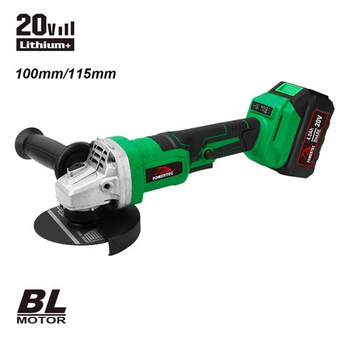 Powertec Brushless Cordless Mm Mm Portable Angle Grinder