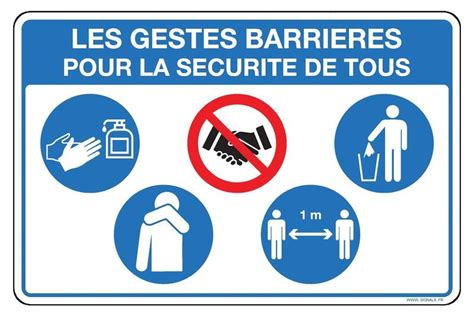 Panneau Sur Les Gestes Barri Res Pour La S Curit De Tous Securimed