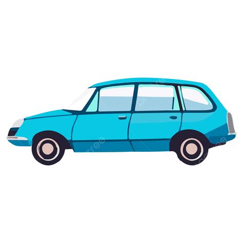 Car Cuv Transport Vehicle Side View Vector, 3d Car, Blu Color ...