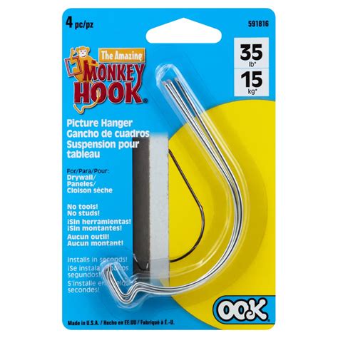 OOK Amazing Monkey Hook Picture Hanger Set Shop Hooks Picture