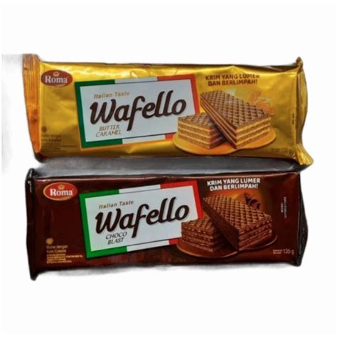 Jual Roma Wafello Wafer All Variant 130 Gram Shopee Indonesia