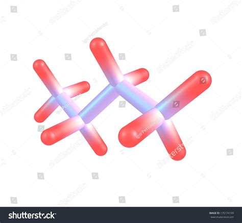 Butane Organic Compound Formula C H That Stock Illustration