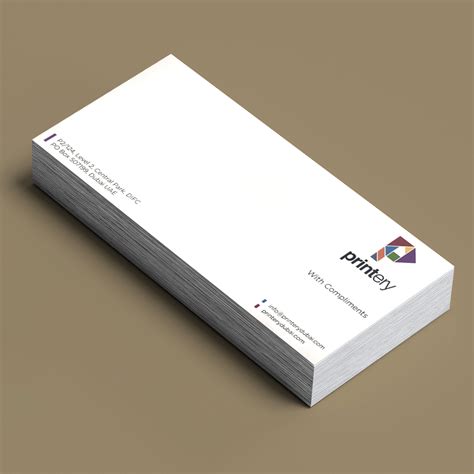 Compliment Slips Custom Compliment Slips In Dubai Printery