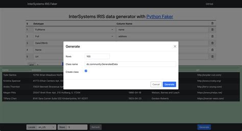 GitHub - caretdev/iris-python-faker: Python Faker from InterSystems IRIS