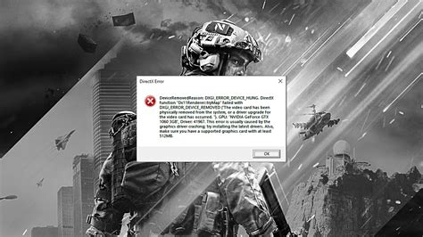 Erreur Dxgi Error Device Hung Battlefield Comment Le R Soudre