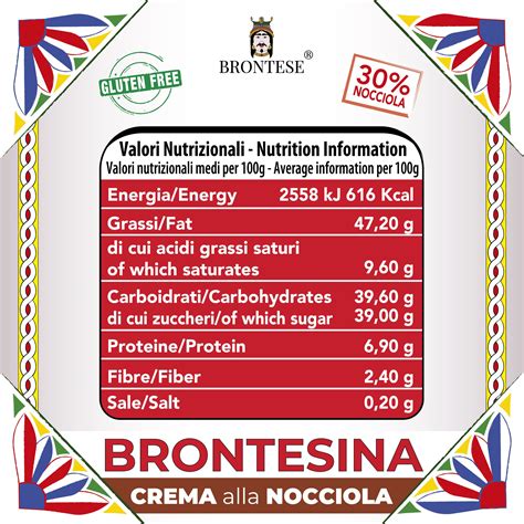 Brontesina Crema Alla Nocciola 30 Brontese