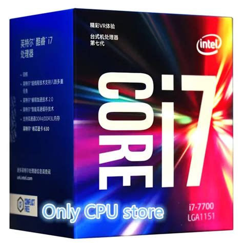 Intel Core 7 series Processor I7 7700 I7 7700 Boxed processor CPU LGA 1151 land FC LGA 14 ...