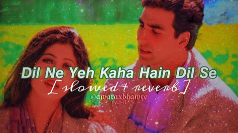 Dil Ne Yeh Kaha Hain Dil Se Slowed Reverb Dhadkan Udit Narayan