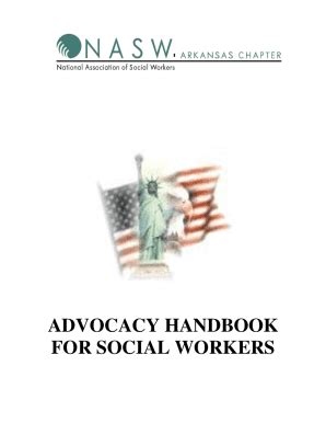 Fillable Online Advocacy Handbook For Social Workers Nasw Ar Fax