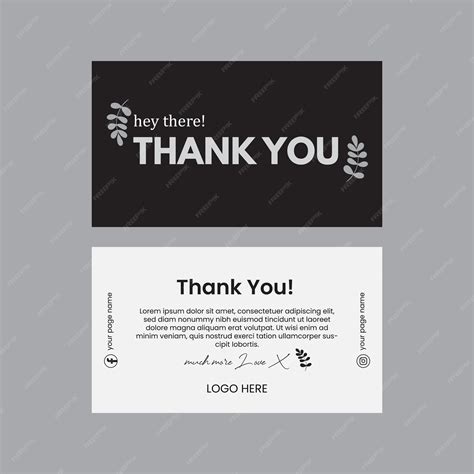 Premium Vector | Business Thank You Card Design Vector