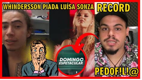 Whindersson retorna ao YouTube faz referência a Luísa Sonza Record usa