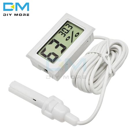 Mini Sonda Profesional Digital Lcd Term Metro Blanco Higr Metro