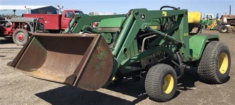 John Deere 430 Diesel Tractor with loader | Live and Online Auctions on HiBid.com