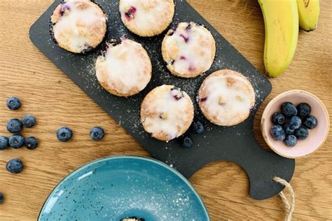 Blaubeer Bananen Muffins Zuckerfrei Ver Ellla