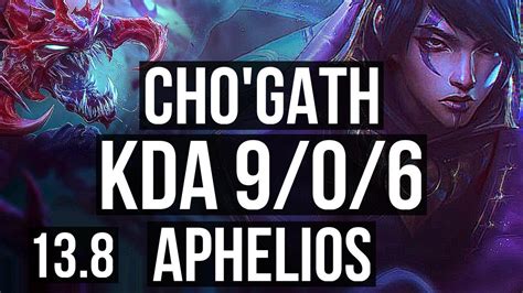 CHO GATH Nautilus Vs APHELIOS Rakan ADC 9 0 6 Rank 6 Cho