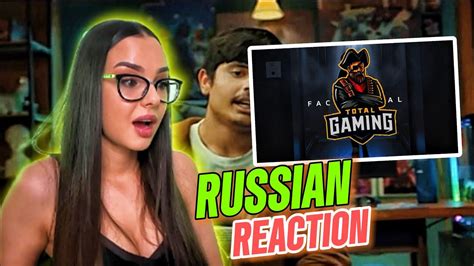 Russian Girl Reaction On Total Gaming Total Gaming Face Reveal