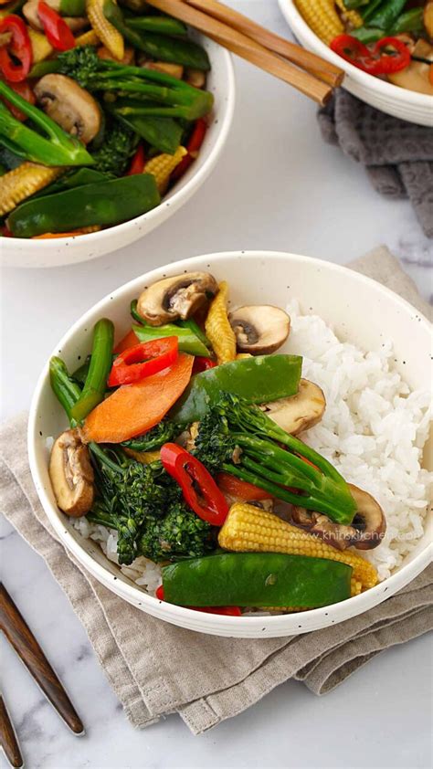 Thai Vegetable Stir Fry Khins Kitchen