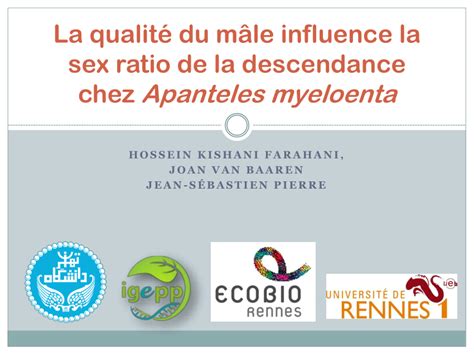 Pdf La Qualité Du Mâle Influence La Sex Ratio De La Descendance Chez