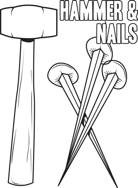 Hammer Coloring Page At Getcolorings Free Printable Colorings