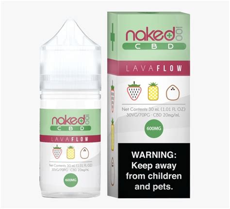 Naked100 Cbd Lava Flow 600mg 30ml Naked Cbd Lava Flow HD Png