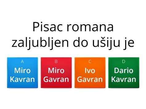 Zaljubljen do ušiju Kviz