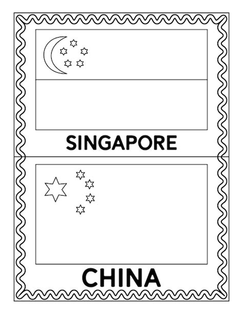 Flag Of China Coloring Pages